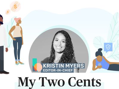克里斯汀·迈尔斯的头像之间的插图的人，上面的文字＂米y Two Cents