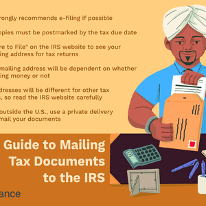 向美国国税局邮寄税务文件指南:如果可能的话，美国国税局强烈建议使用电子文件。实体副本必须在缴税日期之前盖上邮戳。访问
