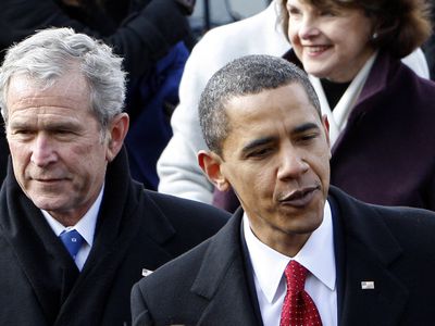 布什总统和奥巴马总统