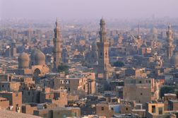 埃及，开罗，旧城的鸟瞰图